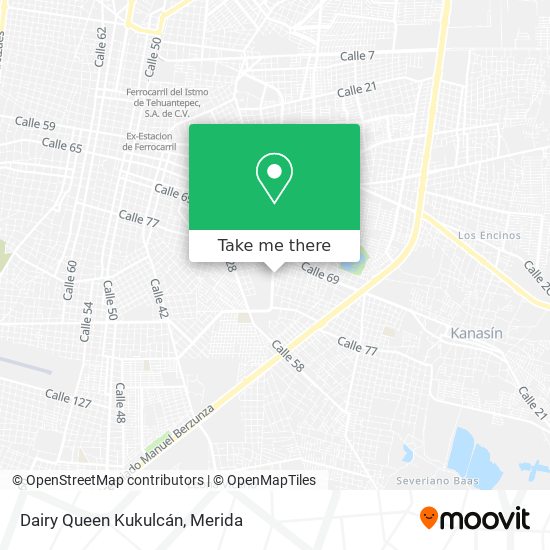 Dairy Queen Kukulcán map