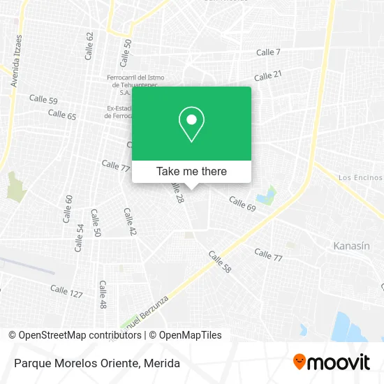 Parque Morelos Oriente map