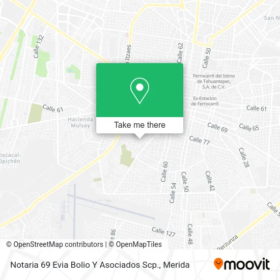 Mapa de Notaria 69 Evia Bolio Y Asociados Scp.