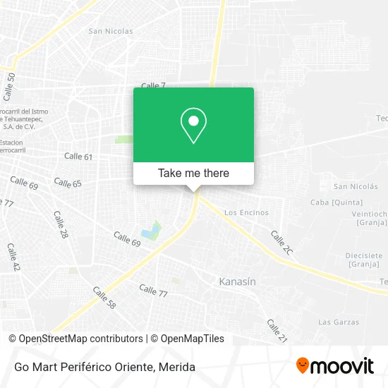 Go Mart Periférico Oriente map