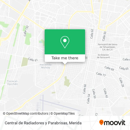 Central de Radiadores y Parabrisas map