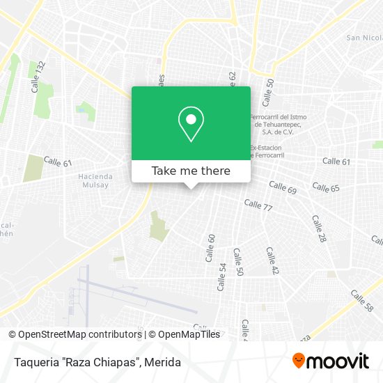 Mapa de Taqueria "Raza Chiapas"