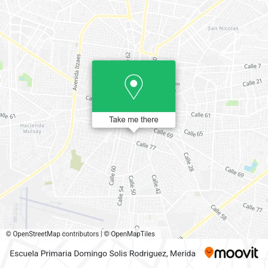 Mapa de Escuela Primaria Domingo Solis Rodriguez