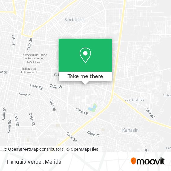 Mapa de Tianguis Vergel