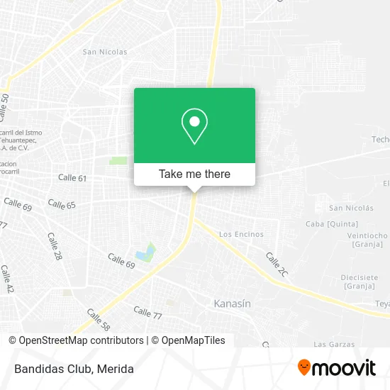 Bandidas Club map