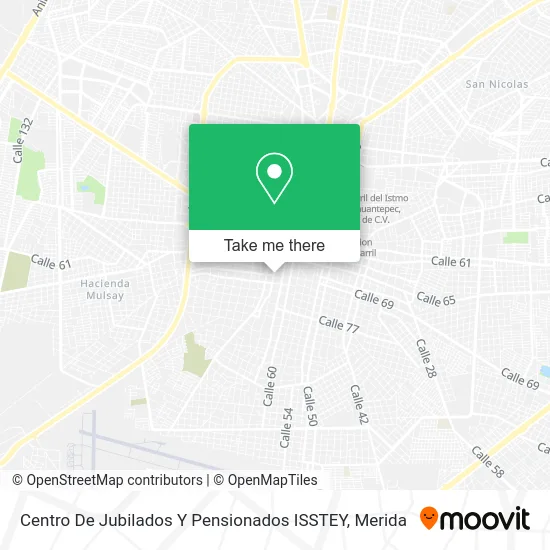 Centro De Jubilados Y Pensionados ISSTEY map