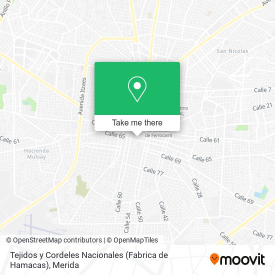Tejidos y Cordeles Nacionales (Fabrica de Hamacas) map