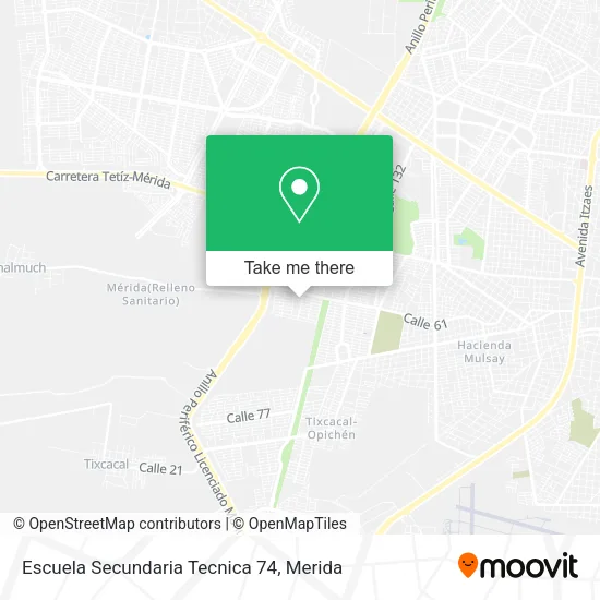 Mapa de Escuela Secundaria Tecnica 74