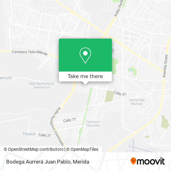 Bodega Aurrerá Juan Pablo map