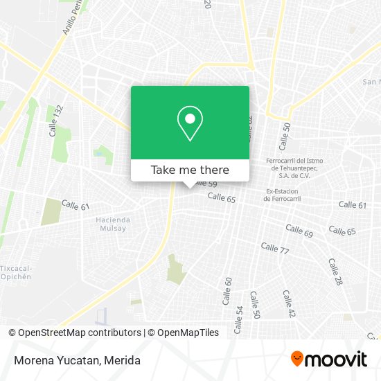 How to get to Morena Yucatan in Mérida by Bus?