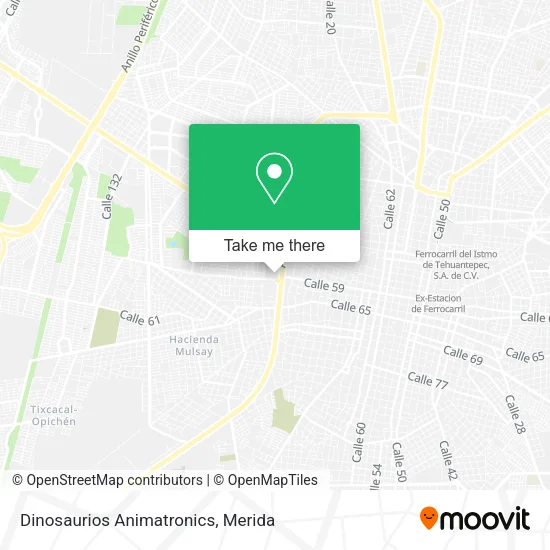 Dinosaurios Animatronics map