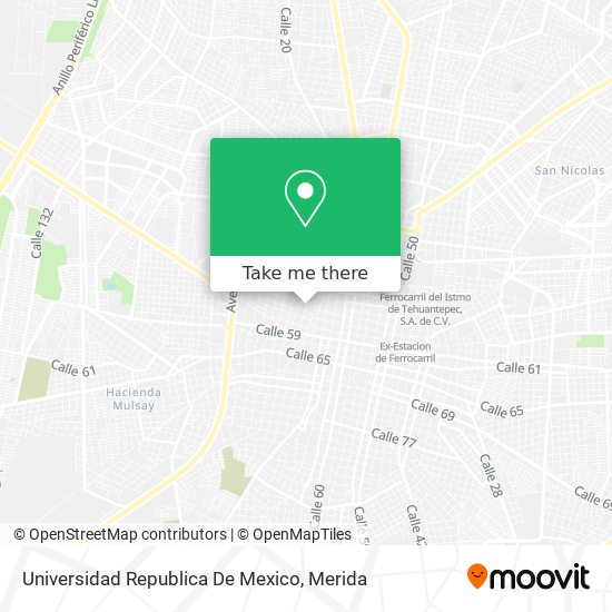 Universidad Republica De Mexico map
