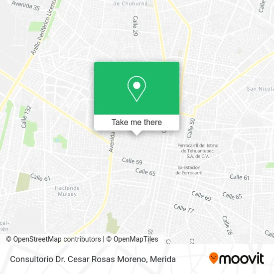 Consultorio Dr. Cesar Rosas Moreno map