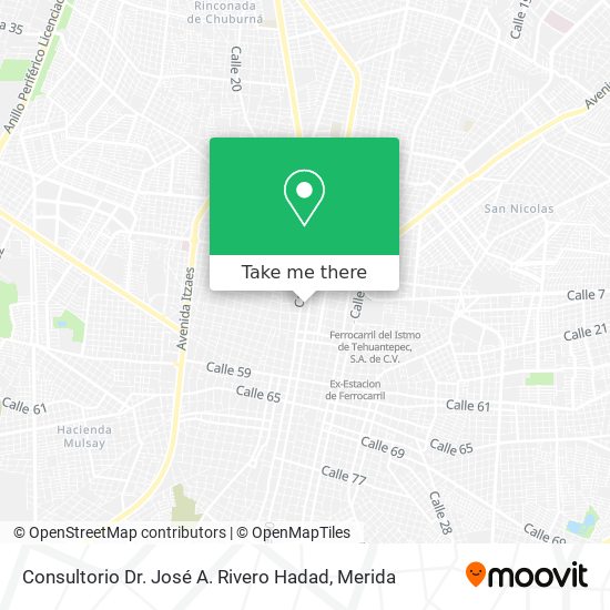 Consultorio Dr. José A. Rivero Hadad map