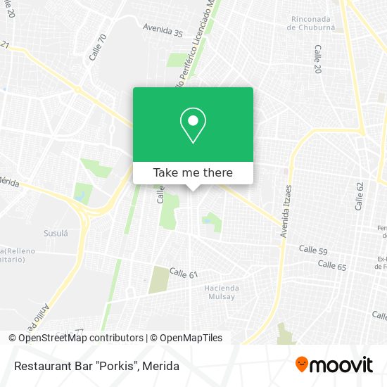 Mapa de Restaurant Bar "Porkis"