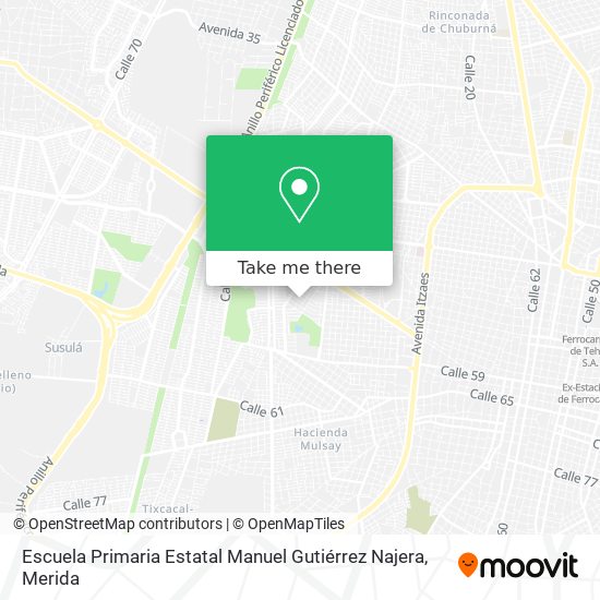 Mapa de Escuela Primaria Estatal Manuel Gutiérrez Najera