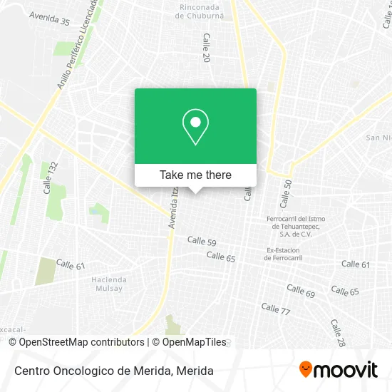 Centro Oncologico de Merida map