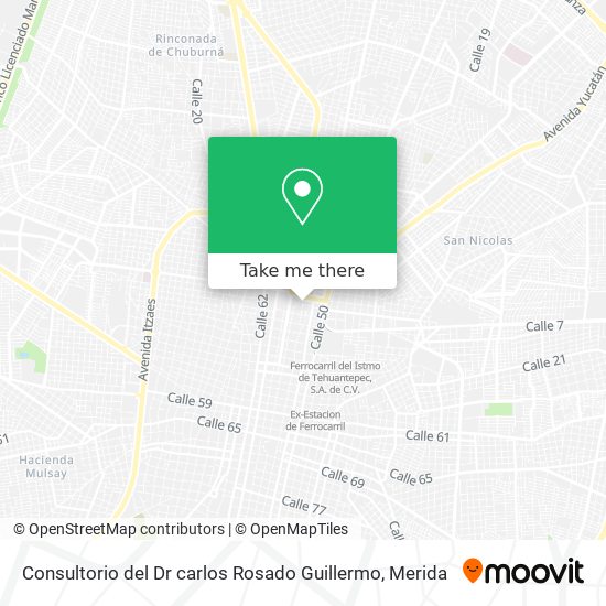 Consultorio del Dr carlos Rosado Guillermo map