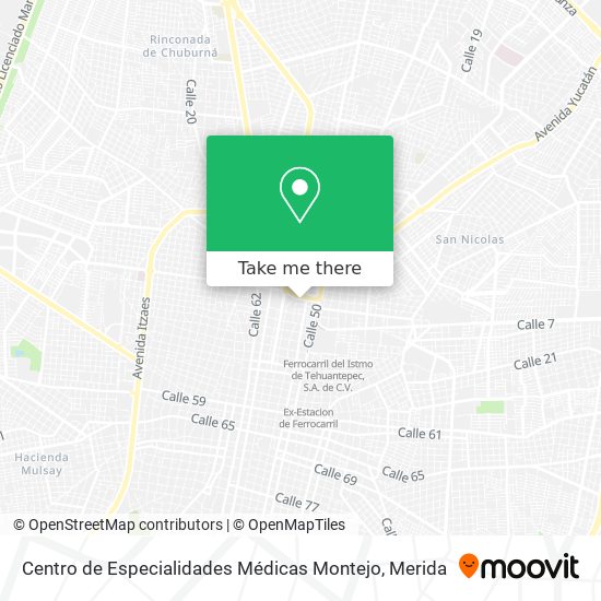 Centro de Especialidades Médicas Montejo map