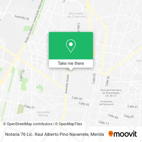 Mapa de Notaria 76 Lic. Raul Alberto Pino Navarrete