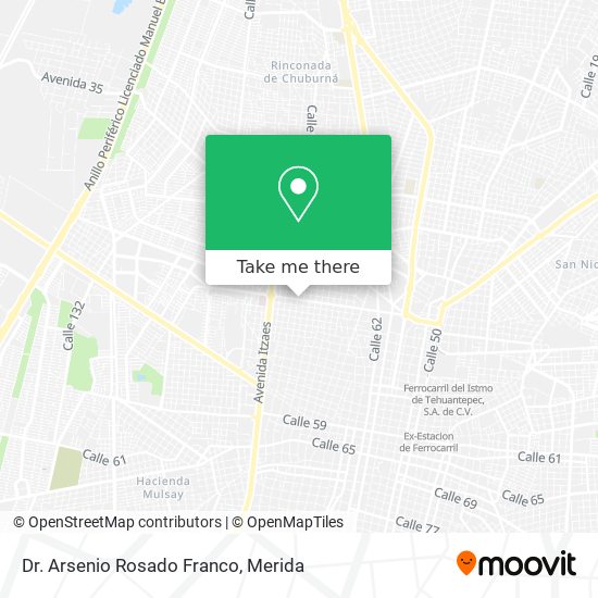 Dr. Arsenio Rosado Franco map