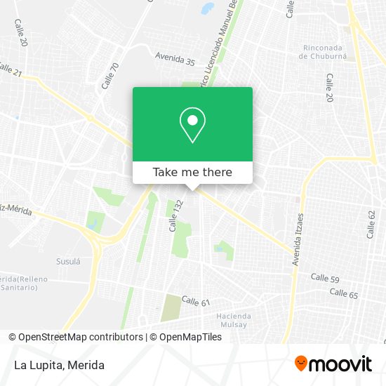 La Lupita map