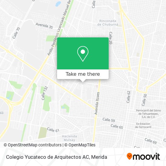 Colegio Yucateco de Arquitectos AC map