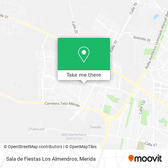 Mapa de Sala de Fiestas Los Almendros