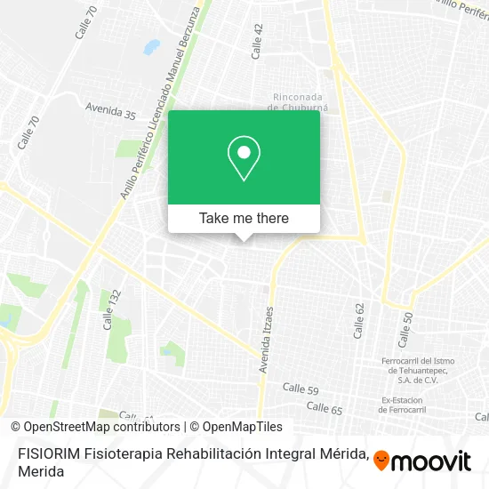 Mapa de FISIORIM Fisioterapia Rehabilitación Integral Mérida