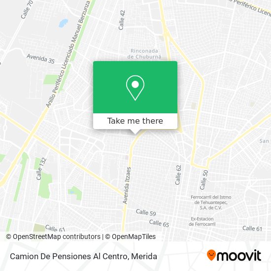 Mapa de Camion De Pensiones Al Centro