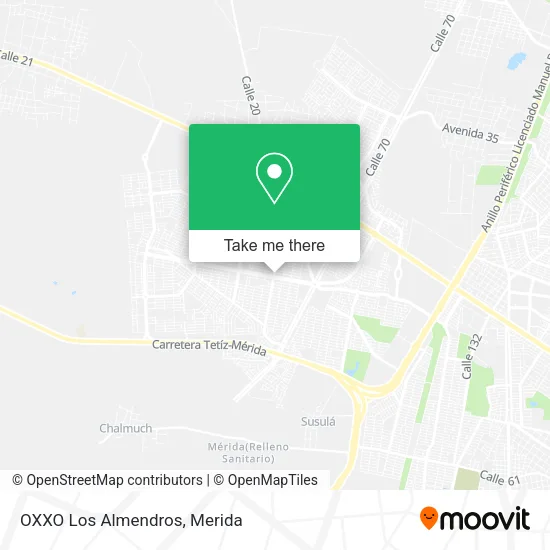 Mapa de OXXO Los Almendros