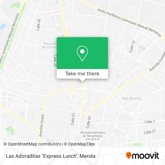 Las Adoraditas "Express Lunch" map