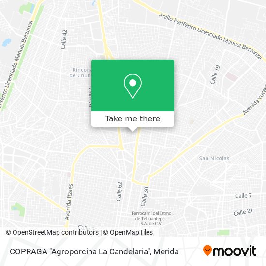 COPRAGA "Agroporcina La Candelaria" map