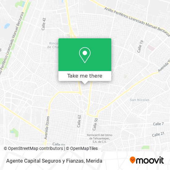 Agente Capital Seguros y Fianzas map