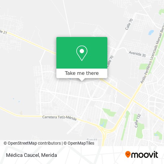 Mapa de Médica Caucel