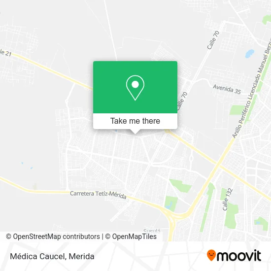 Mapa de Médica Caucel