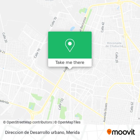 Direccion de Desarrollo urbano map