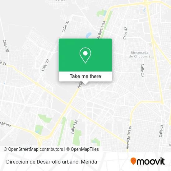 Mapa de Direccion de Desarrollo urbano