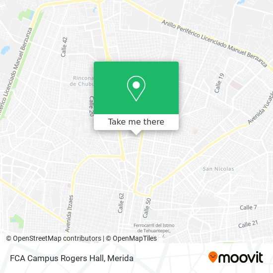 Mapa de FCA Campus Rogers Hall