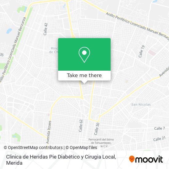 Clinica de Heridas Pie Diabético y Cirugia Local map