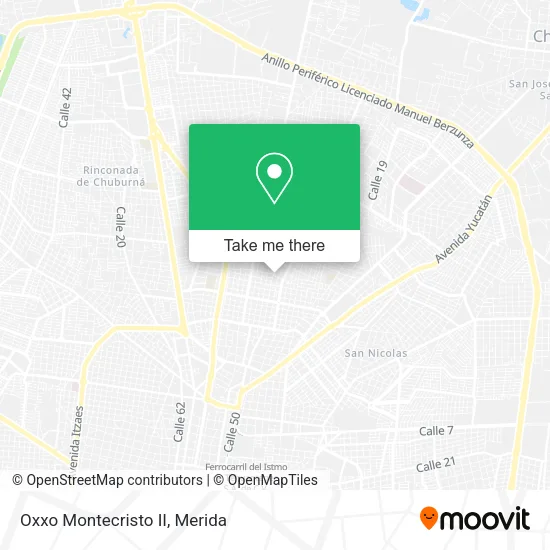 Mapa de Oxxo Montecristo II