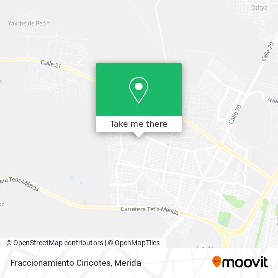Fraccionamiento Ciricotes map