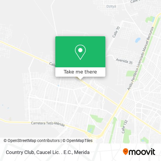 Country Club, Caucel Lic. . E.C. map