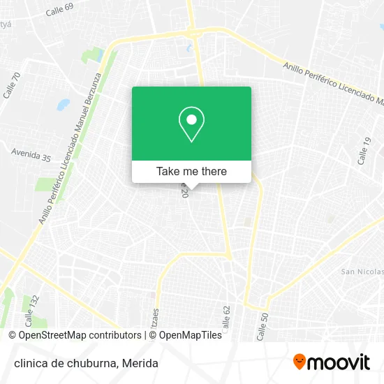 clinica de chuburna map