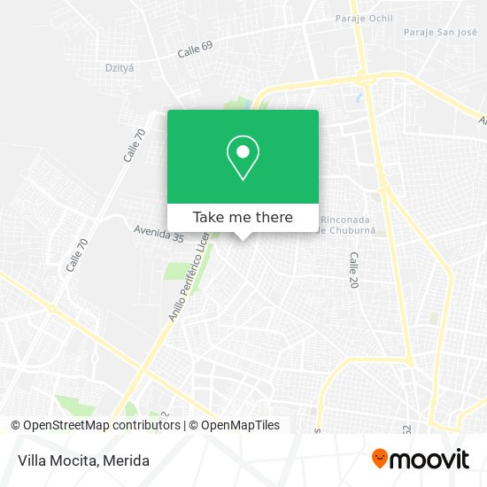 Villa Mocita map