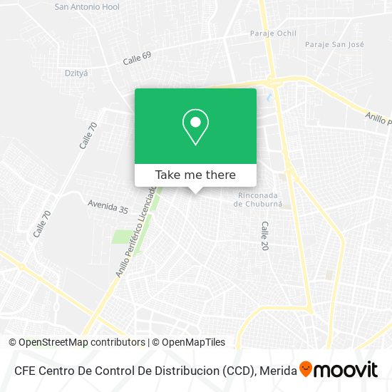 CFE Centro De Control De Distribucion (CCD) map