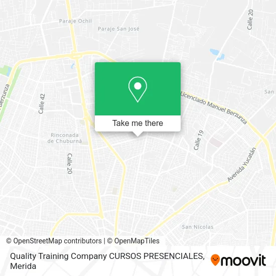 Mapa de Quality Training Company CURSOS PRESENCIALES