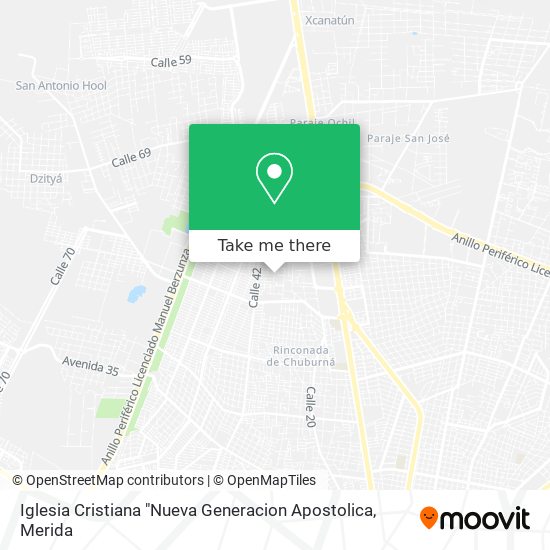 Mapa de Iglesia Cristiana "Nueva Generacion Apostolica