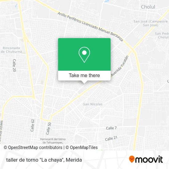 Mapa de taller de torno "La chaya"
