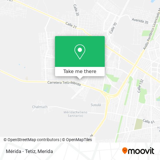 Mapa de Mérida - Tetiz